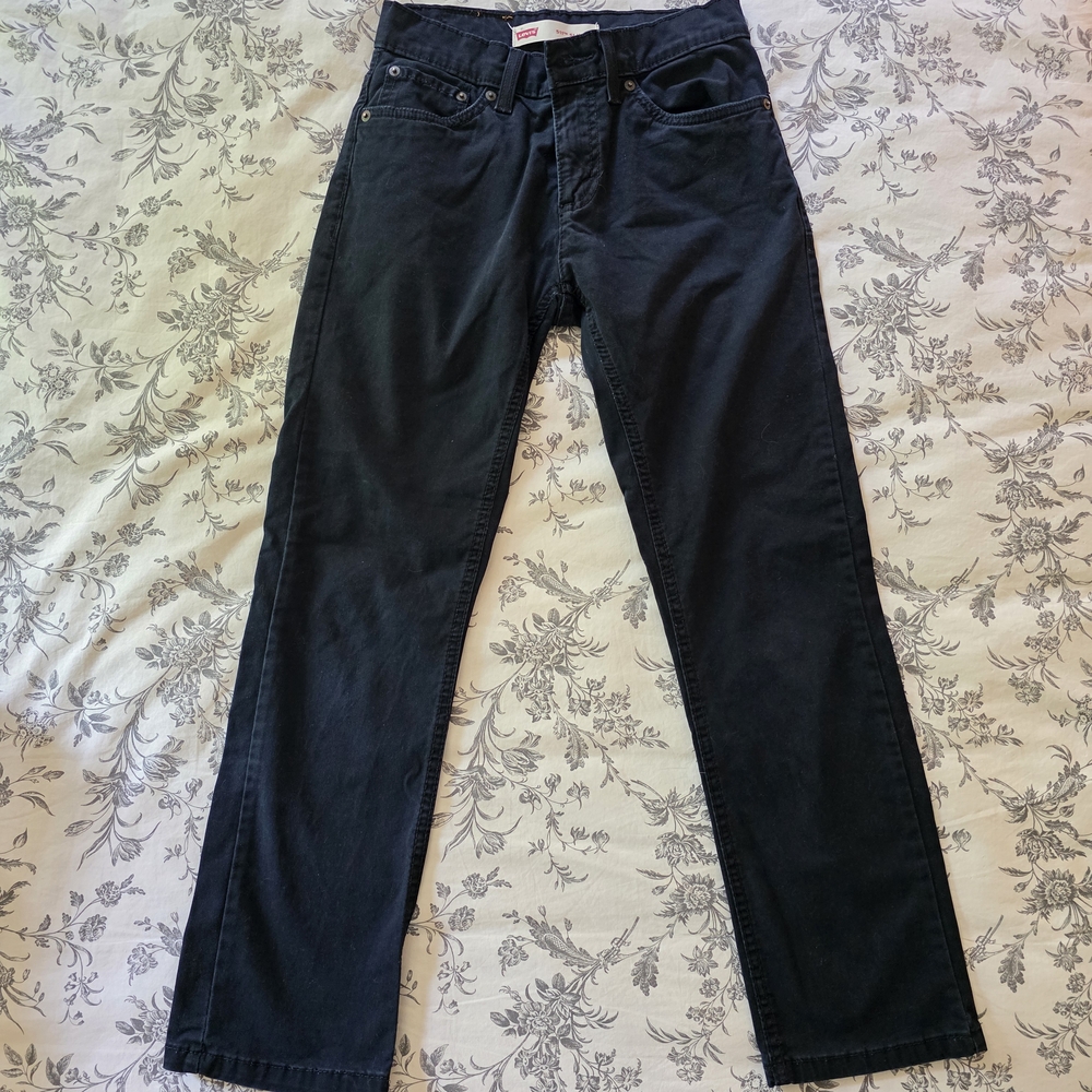 Levi's 511 Slim Fit Black Straight-Leg Chinos